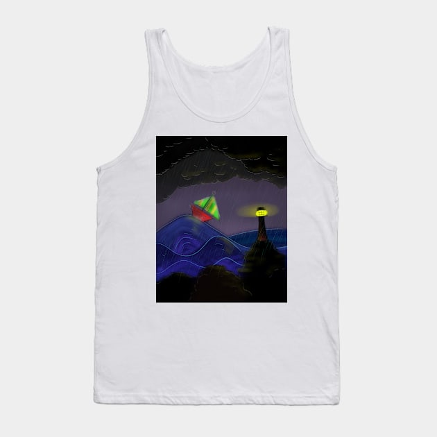 Light in the Storm Tank Top by jdm1981